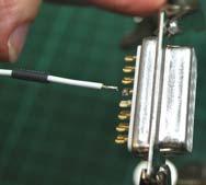 connector. Inspect the solder cup side of the DB15 carefully to determine the pin numbering.