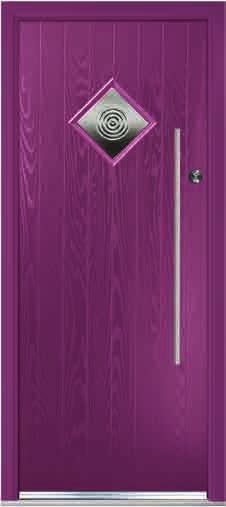 APTS Apeer 70 Contemporary Door: APTS29 Glass: RG56 Tahoe Blue Letterbox not available on this style.