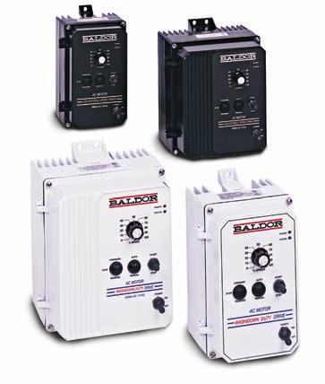 Series 5 Washdown Micro Inverters When space is at a premium in a washdown application, Baldor Series 5 Micro Inverters provide variable torque, constant torque and constant horsepower control in a