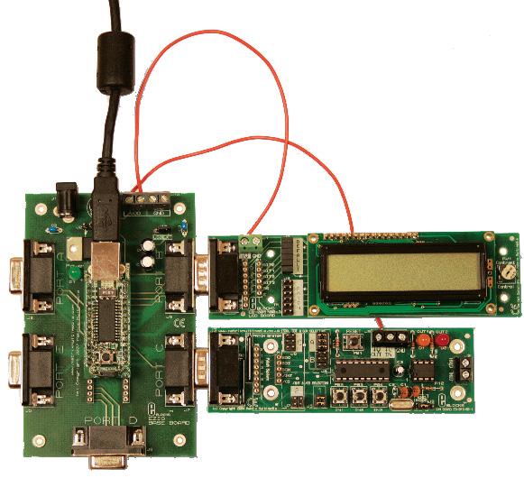 (EB061) shown here. This allows you to connect a large range of boards from simple s and switches through to CAN sub-systems etc.