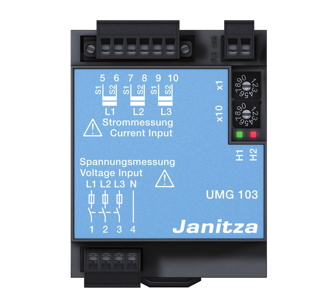DIN Rail Measuring Device Modbus-Adressenliste and Formulary (Valid from firmware rel. 0.931) www.janitza.com Dok Nr. 1.036.