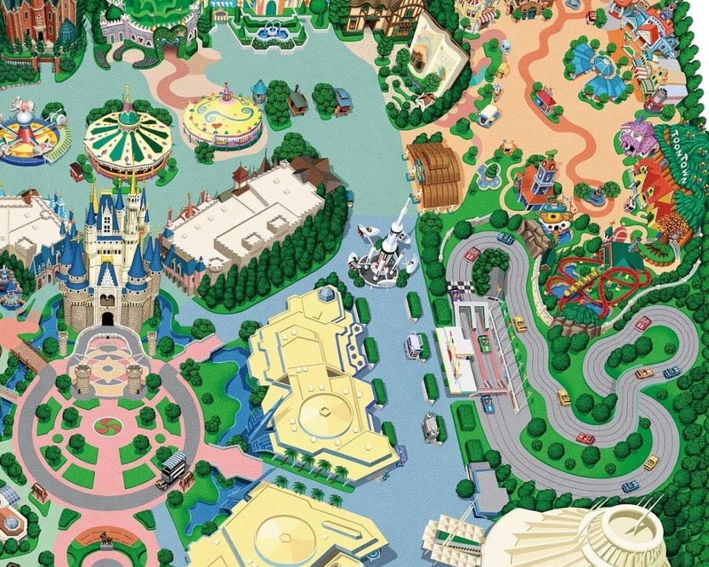 Areas to Be Developed New Toontown Greeting Facility Beauty and the Beast Area New Tomorrowland Attraction Indoor Theater This concept image is not an exact representation of the development area of