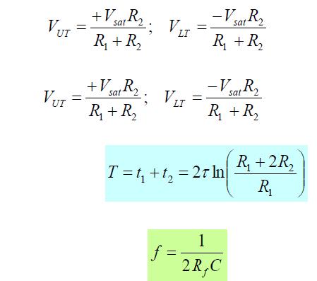 4.5.1 Equations for Astable Multivibrator 4.