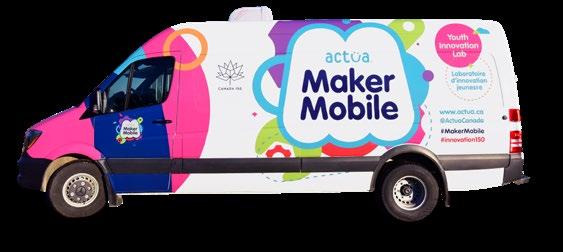 Actua s Maker Mobile A Canada 150 Signature Project This year marked Canada s 150th anniversary of confederation, and Actua was pleased to be the recipient of a signature project grant from Canadian