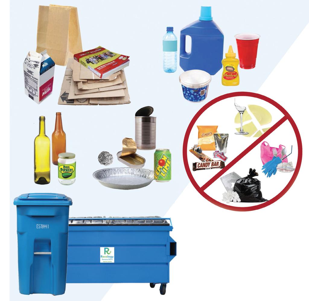 THE RECOLOGY RESOURCE RECYCLE WHAT CAN I RECYCLE? You can recycle glass, metal, plastic containers, as well as paper and cardboard. Please make sure food and liquids are removed.