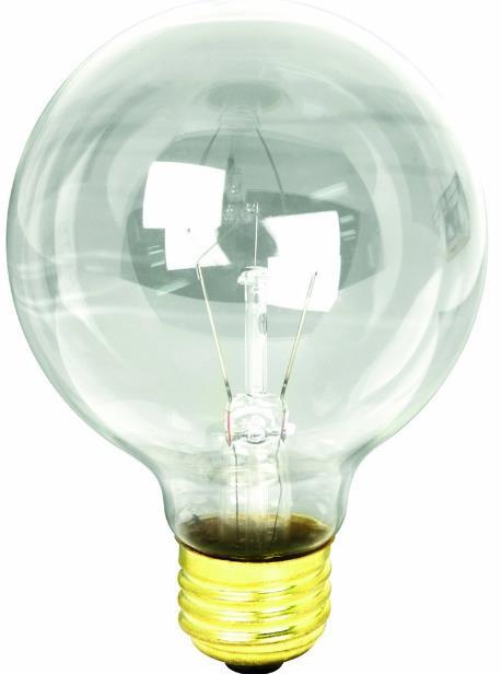 Product No: 40G25 Color: Clear Shape: G25 Voltage: 130V Type of Bulb: Incandescent Luminous Flux: 150 Wattage: 40W Color Temperature: