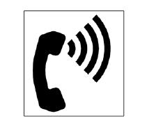 Telephones with a volume control shall be identified by a picgram of a telephone handset with radiating