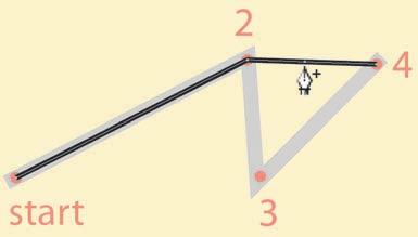 Anchor Point Tool Draw straight lines 1. Verify that you are still in the yellow view, then click the Pen Tool. 2.