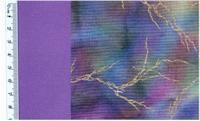LAF0404 Mottled purple/pink/blues fabric with gold fractured