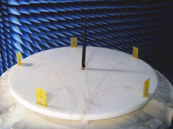 204 Choi, Park, and Park Figure 4. The fabricated UCSA with five optically modulated scatterers and a dipole antenna at the center.