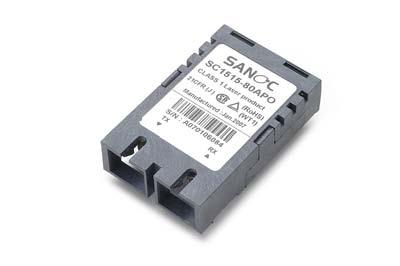 Description General The transceiver from SANOC is the industry standard 1 9 package with SC duplex fiber optical connector for serial optical data Communications applications specify of SONET OC-3 /