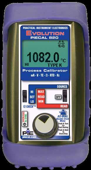 PIECAL 820 Multifunction Process Calibrator Carry six single function calibrators in the palm of your hand with the PIECAL 820 Lighten up your toolbox Pocket sized calibrator replaces toolbox of