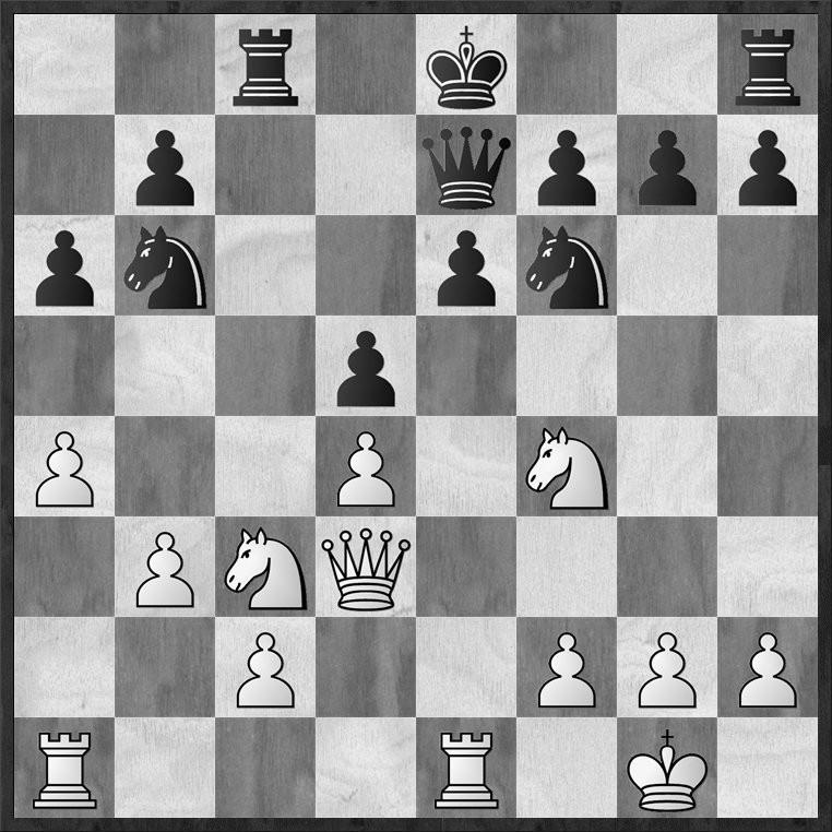 26...Ng4+ 27.Kg1 Qf2+ 28.Kh1 Rxd1 29.Rxd1 Qxe2 30.Rf1 Nf2+ 31.Kg1 Nd3 32.Ba3 Nexf4 33.e5 Qe3+ 34.Kh1 Rd8? still winning but B had a quick knock out [>=34...Ne2 35.Bc5 Ng3+ 36.Kh2 Nxf1+ 37.