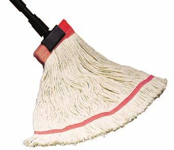 SSS 4-Ply Cotton Wet Mop Total PCC 93% PET% Content 19% Economical medium-duty mopping for most industrial applications. SSS Cotton mops are designed for use for a wide variety of fl oors and jobs.