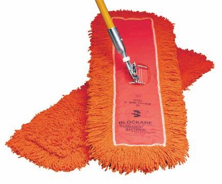 SSS Dust Mops SSS Blockade Dust Mop Built-in antimicrobial protection makes Blockade the longest lasting dust mop! Blockade treatment inhibits the growth of mold and mildew.