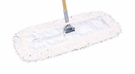 37871 37865 5 x 60 Universal 26 12 Ideal dust mop for price-conscious buyers. 4-ply cotton construction. Pre-treated to enhance performance. Non-woven, full tie backing fi ts any hardware system.