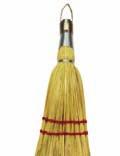 SSS Brooms SSS Whisk Brooms Small hand-held Whisk Broom is great for small jobs and quick clean-ups. Made with 100% natural corn fi ber. Durable metal cap and loop for hanging. Two sew lines.