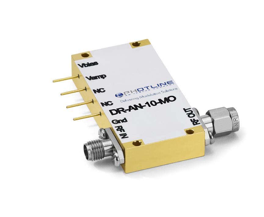 light.augmented R-AN-1-MO The Photline R-AN-1-MO is a wideband RF amplifier module designed for analog applications at frequencies up to 12 GHz.