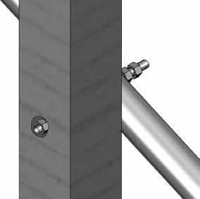 NOTE: Use recognized construction practices when setting the customer-supplied 4" x 4" posts. 2. After setting the posts, install the header.