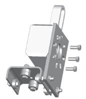 NOTE: Single bearings are attached to the sides of the bracket and double bearings to the middle portion of the bracket.
