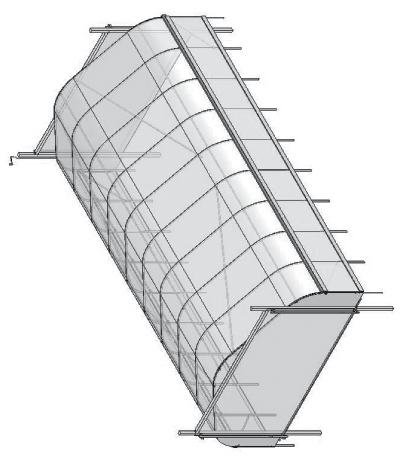 Suggestions: Winterizing the High Tunnel Ground Level Using customer-supplied materials, create "H" bracing within the roll-up end panel frame to support the panel during winter months and strong