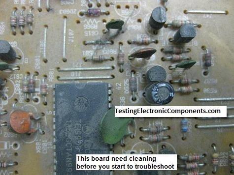 Make Sure The Board Is Clean Not every board that come in for repair is clean.