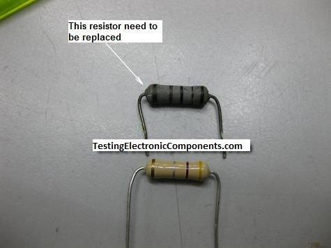 If the resistor is the normal small wattage ¼ to 1 watt carbon film resistor then do not expect it to run hot and change