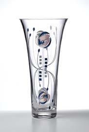 27.5cm A27291 Rose Glass Vase (Small)