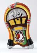 A24427 Bagpipe Clock (Red) Height: 30.