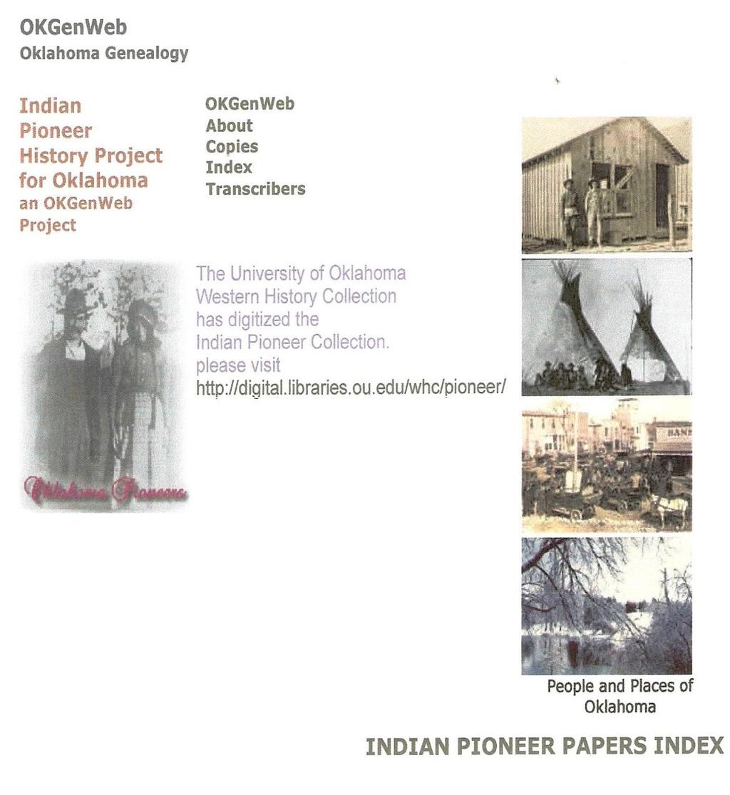 INDEX TO INDIAN PIONEER PAPERS, A WPA