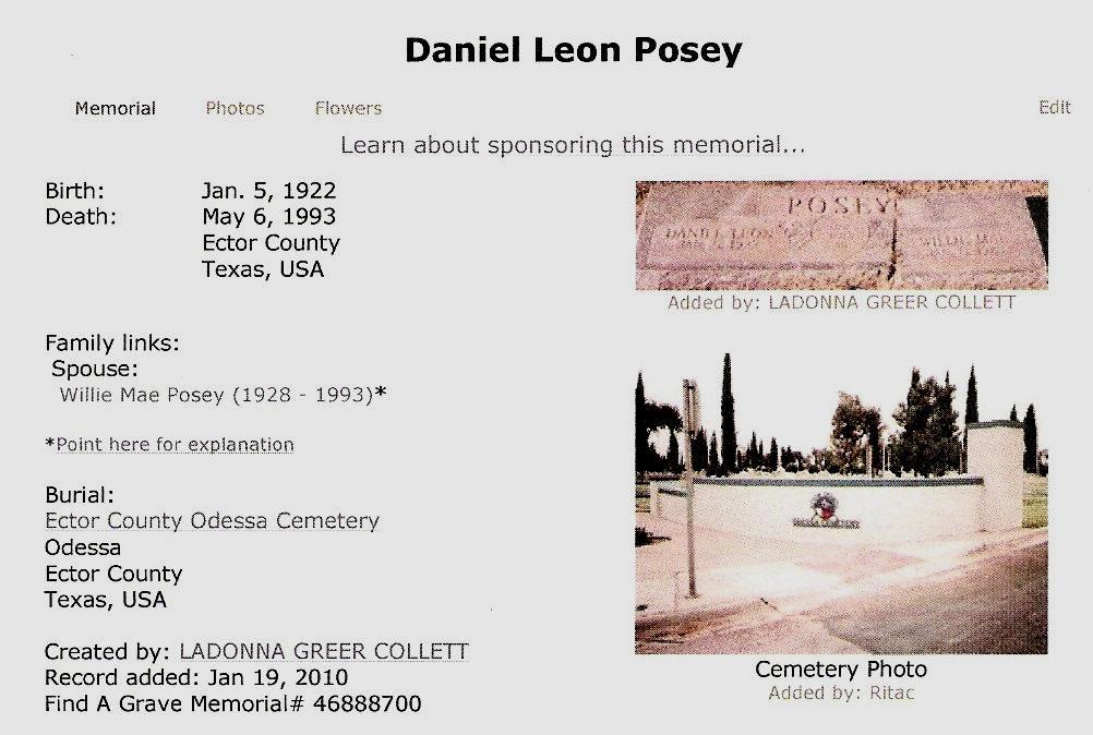 SEARCH WILL TAKE YOU TO CEMETERY LISTING A TOMBSTONE BY NAMES