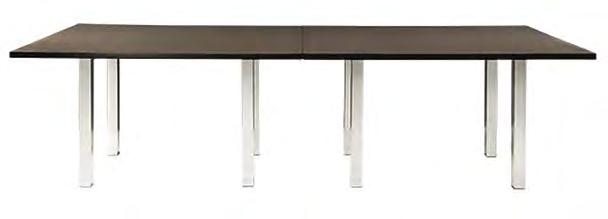 26"D 42"H COMMUNAL TABLE (MAPLE) laminate/metal 82067 72"L 26"D 30"H