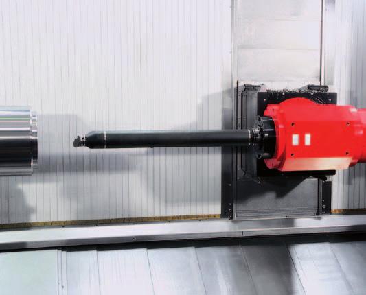 Optionally, the vibration-damped boring bar can be equipped up to a length of 1000 mm and with a 3-positions (stations) pick-up magazine. Milling spindle.