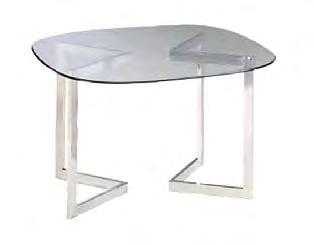 5"D 16"H AURA ROUND TABLE white metal