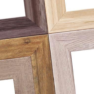 combines clean, modern lines with the look of reclaimed wood finishes.