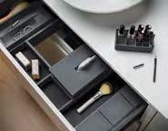 dividers and organizers such as storage compartments, bins & cosmetic holders to provide storage at your fingertips.
