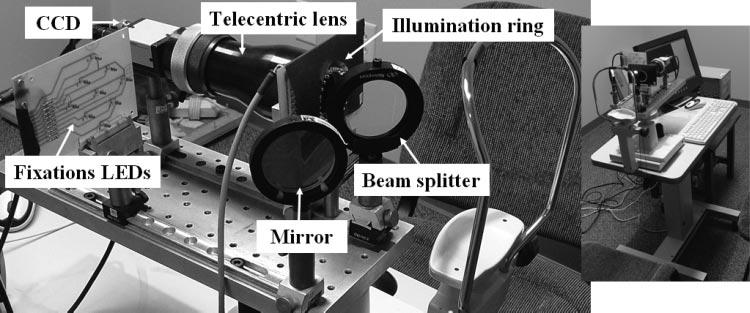 IOVS, October 2006, Vol. 47, No. 10 Optical Performance of Eyes with IOLs 4653 FIGURE 2. Two different views of the experimental system used to measure IOL misalignments.