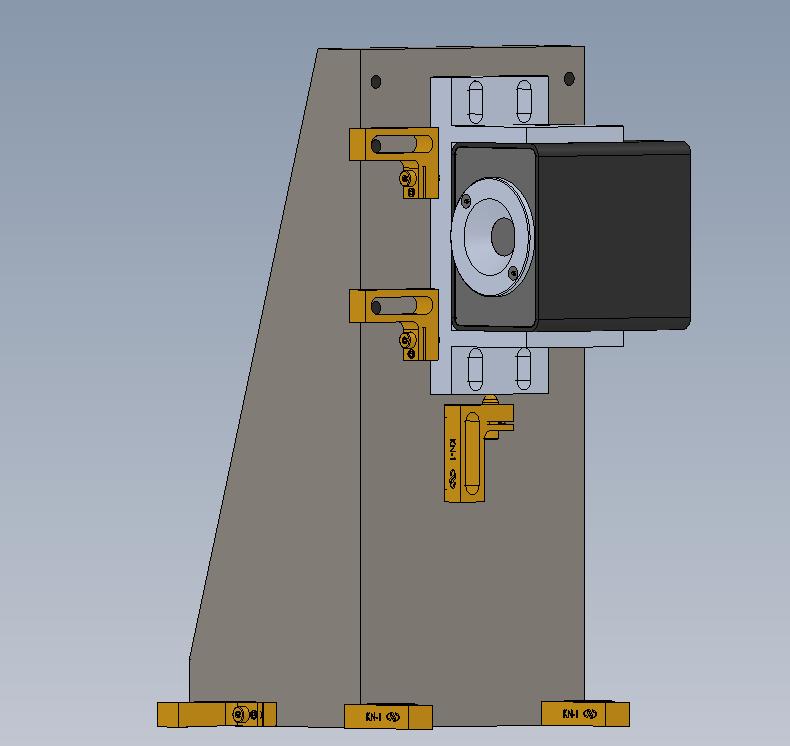 Figure 39. The mount for the ALPAO DM52 woofer deformable mirror. 7.2.3.4 Tip/tilt Dichroic Changer Downstream from OAP2 is a dichroic changer in the converging beam, providing a dichroic beamsplitter or flat mirror as described in section 7.