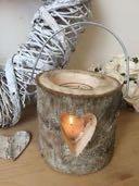00 Order: CP 17 HEART WOODEN CANDLE CANDLE RING LANTERN Chic