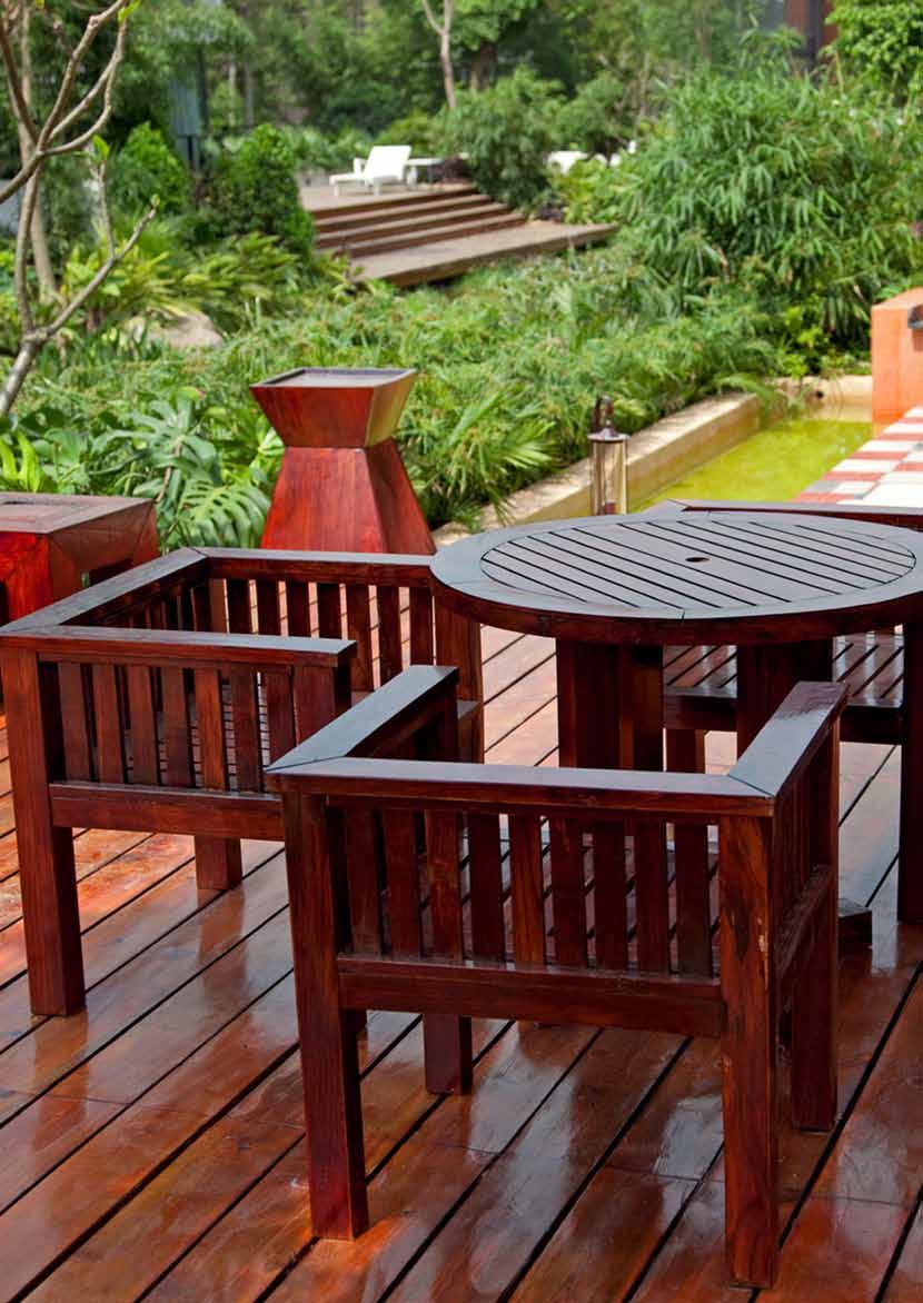 Maintenance Tip BIOFA Teak Oil 3752 is suitable for the treatment of crude wood and for the maintenance of oiled wooden garden furniture.