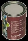 All colourless BIOFA oils and varnishes are suitable as topcoat.