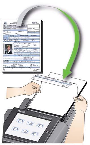 Using the Scan Station 1. Place the documents you want to scan in the input tray.