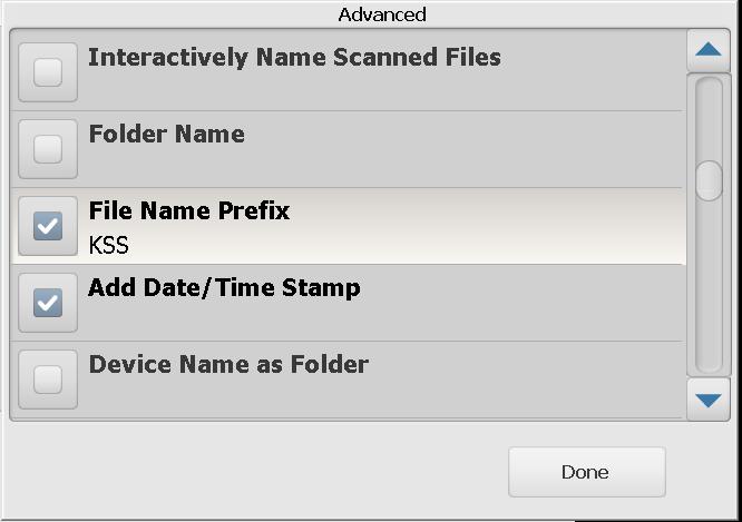 Use file name format defined in configuration select this option if you want to use the file name format that was configured by your administrator.