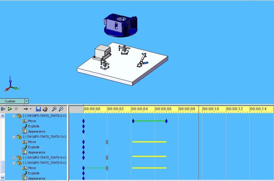 5.2.4 Workpiece loading and unloading simulations: The accessibility problem in this case can be defined by the extrusion on secondary locator fixture block.