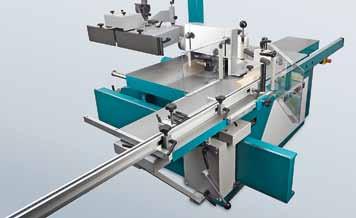 up to 65. In this way, even diagonally cut workpieces like special window profiles, can be clamped and machined safely.