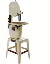 Quick release blade tensioning Large table, 2 speeds, rigid construction.