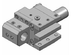 To be used at the main and counter spindle with internal coolant supply; 2 slots for square shank 20x20mm 1 hole for round shank ø25mm Inclusive EMCO adjustment plate no alignment necessary!