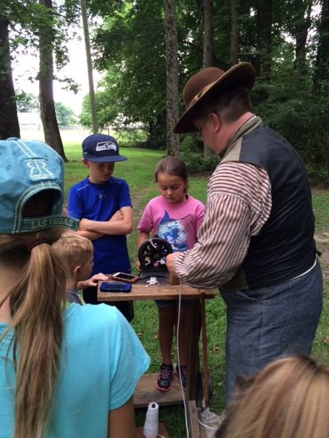 Campers learned about farming and the