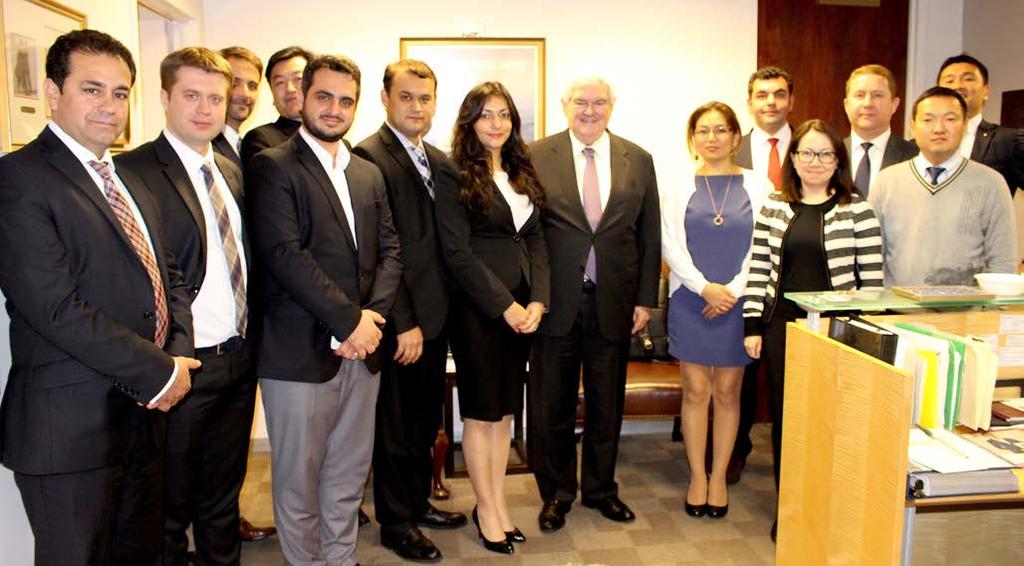 Fellows with Newt Gingrich, former Sp