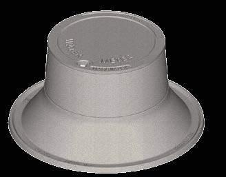 Meter Pits 8420 CAST IRON METER PIT Top Fit Fits 20" style B round box
